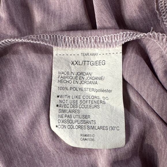 Under Armour Womens XX-Large Loose Fit Top HeatGear Long Sleeve Crew Neck Purple - Picture 8 of 8